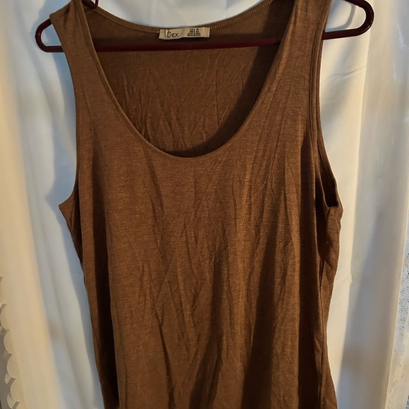3 XL brown coloured tank tops Dex- Black Tape- Ricki’s the classic new/like new - Picture 7 of 14